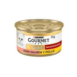 Gourmet Gold Biscoitos de salmão e frango para gatos