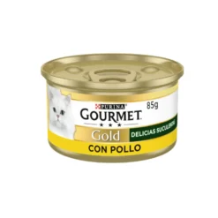Gourmet Gold Delícias Suculentas Alimento húmido de frango em lata para gatos