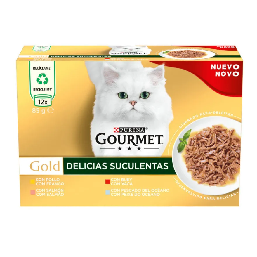 Gourmet Gold Delicias Suculentas Multipack de Paté Mistos para gatos