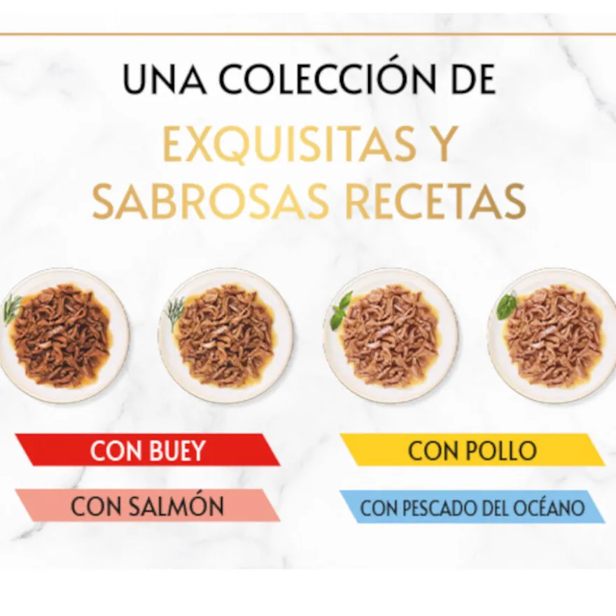 Gourmet Gold Delicias Suculentas Multipack de Paté Mistos para gatos
