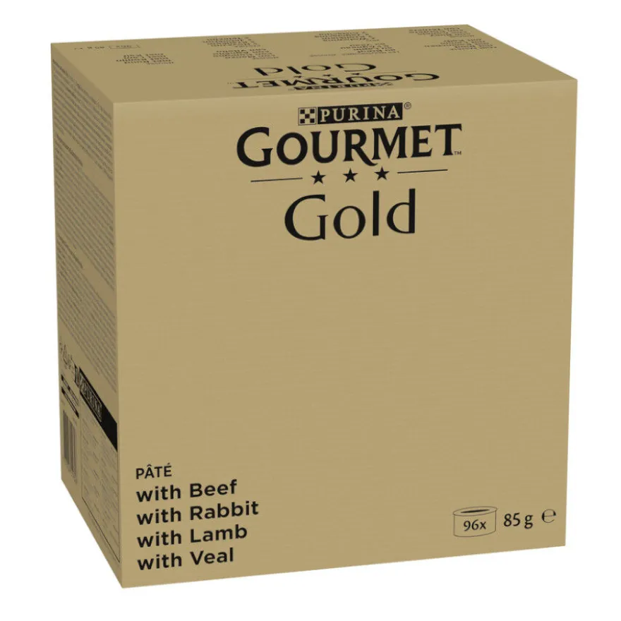 Gourmet Gold Mousse Alimento húmido de sabores variados em lata para gatos