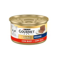 Gourmet Gold Mousse de Carne de Vaca em lata para gatos