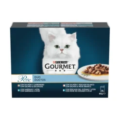 Gourmet Perle Duo Alimento húmido de peixes para gatos - Pack