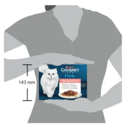Gourmet Perle Filetes de Carne em molho saqueta para gatos