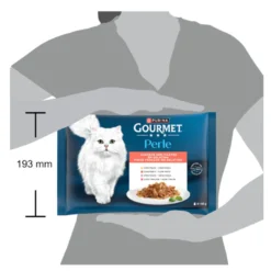 Gourmet Perle Filetes em galeia saqueta para gatos