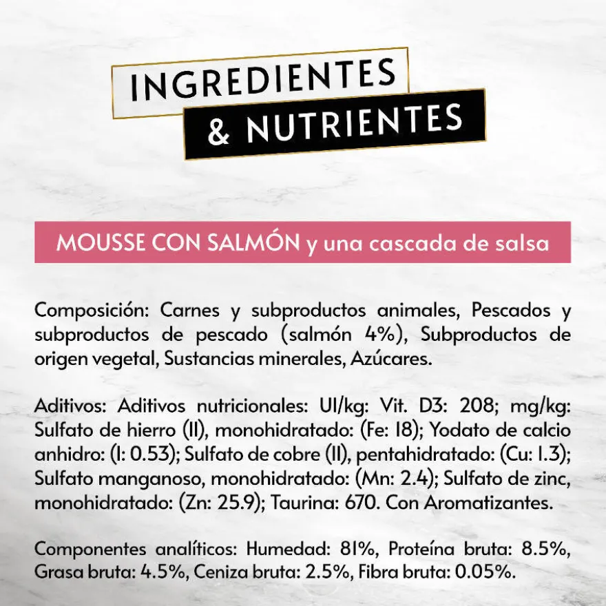 Gourmet Revelations Mousse de Salmão e Atum para gatos