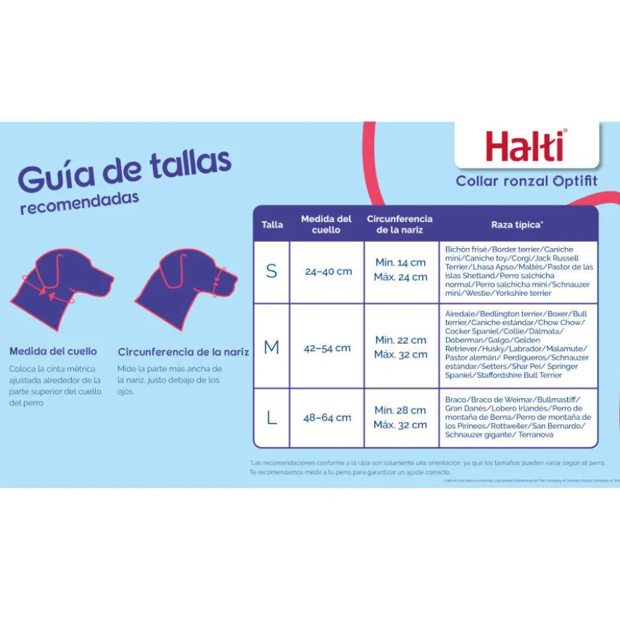 Halti Coleira Optfit anti-puxão preta para cães