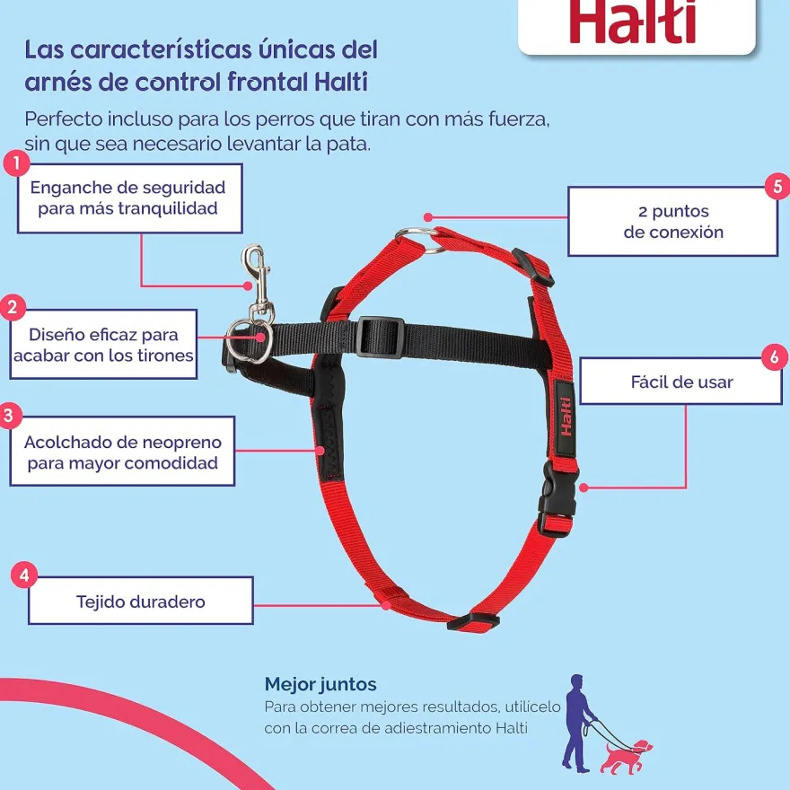 Halti Peitoral de treino anti-puxão