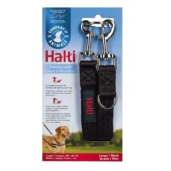 Halti Trela de treino preta para cães