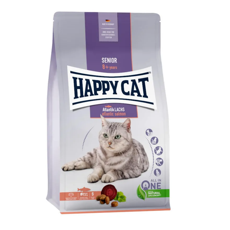 Happy Cat Atlantic Senior Salmão ração para gatos