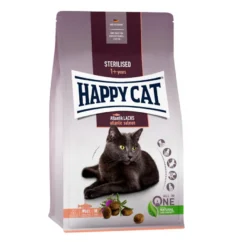Happy Cat Sterilised Adult salmão do Atlântico ração para gatos