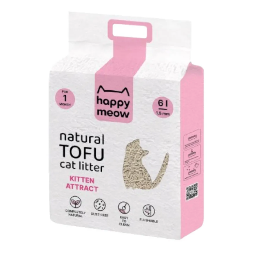Happy Meow Kitten Attract Areia de Tofu para gatos