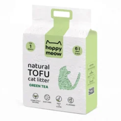 Happy Meow Natural Tofu Aglomerante Chá Verde para gatos