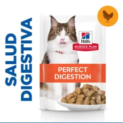 Hill's Adult Science Plan Perfect Digestion Frango Saqueta para gatos