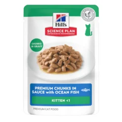 Hill's Kitten Science Plan Peixe Azul saqueta em molho