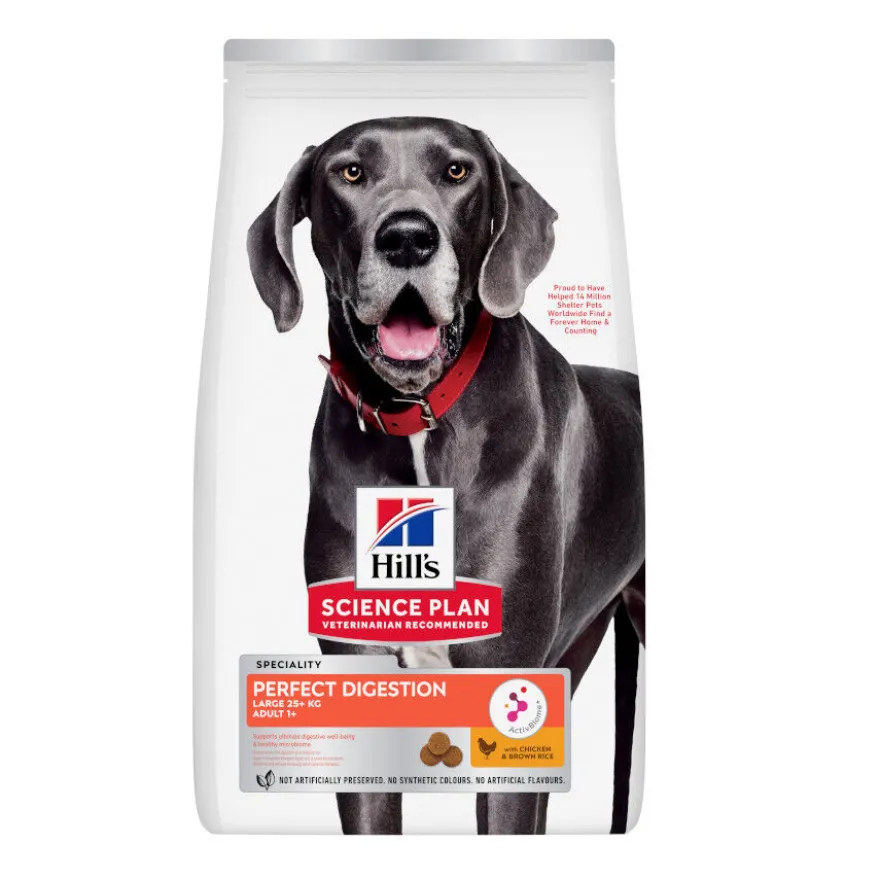 Hill's Large Adult Science Plan Perfect Digestion Frango ração para cães