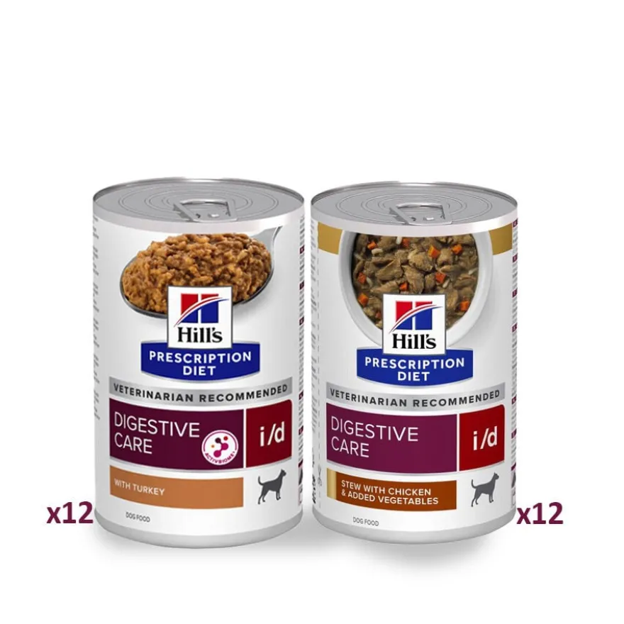 Hill's Pack Prescription Diet Digestive care Frango e Peru em lata para cães