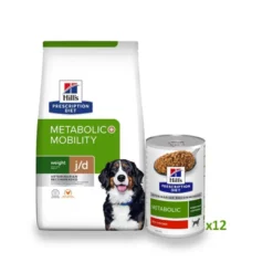 Hill's Pack Prescription Diet Metabolic + Mobility Ração e Latas para Cães