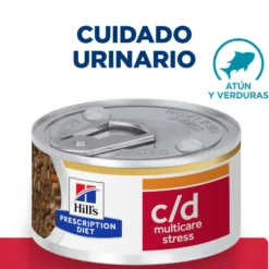 Hill's Prescription Diet c/d Cuidado Urinario Stress Guisado de Atum lata para gatos