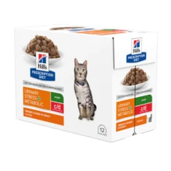Hill's Prescription Diet c/d + Urinary Stress Frango saqueta para gatos