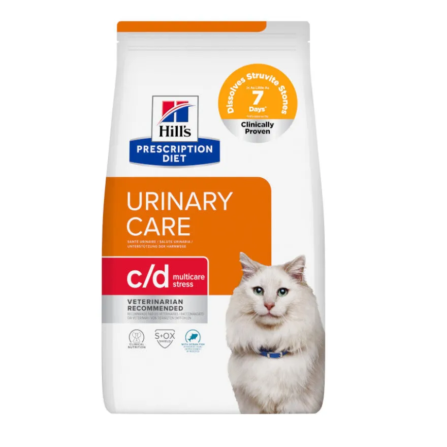 Hill's Prescription Diet c/d Urinary Stress Peixe Azul Ração para gatos