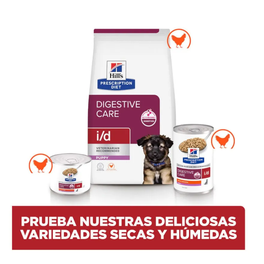 Hill's Prescription Diet i/d Digestive Care Puppy Comida húmida de frango em lata para cachorros