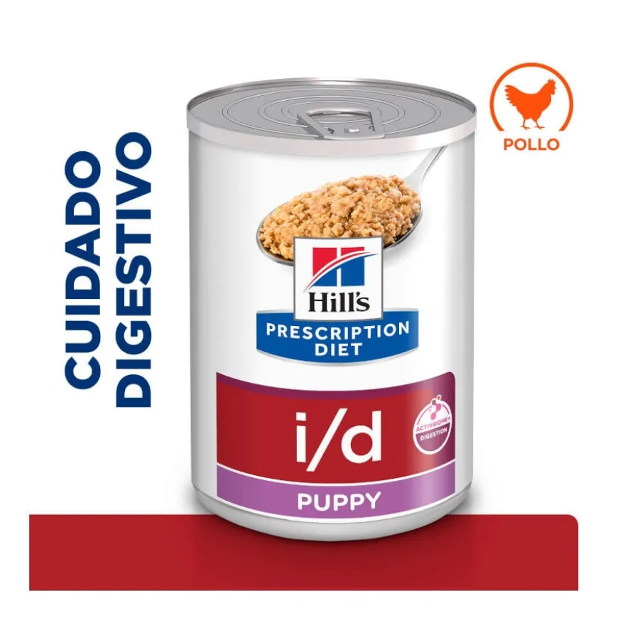 Hill's Prescription Diet i/d Digestive Care Puppy Comida húmida de frango em lata para cachorros
