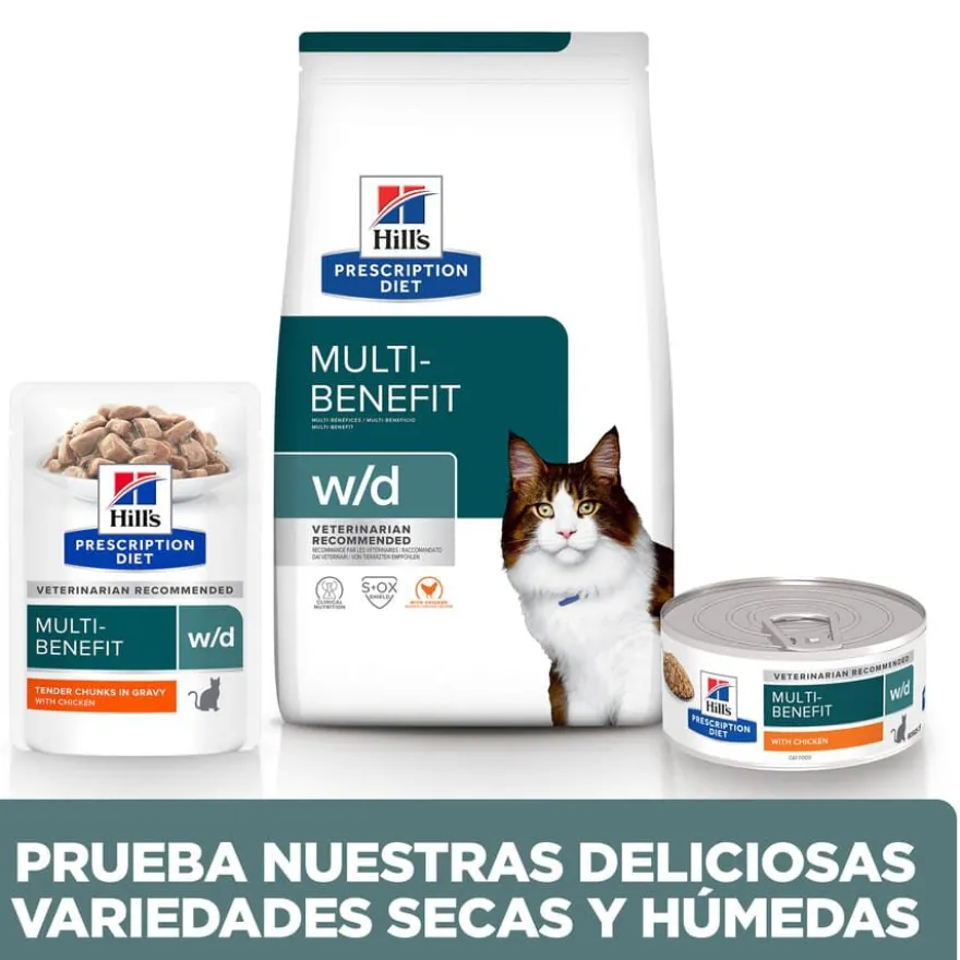 Hill's Prescription Diet w/d Weigth Management Frango ração para gatos