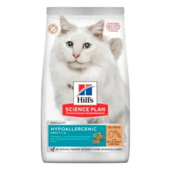 Hill's Science Plan Adult Hypoallergenic Ovo e Insetos ração para gatos