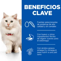 Hill's Science Plan Adult Hypoallergenic Ovo e Insetos ração para gatos