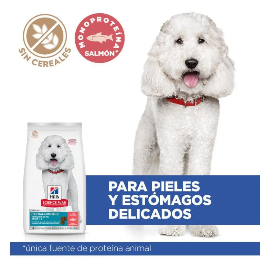 Hill's Science Plan Adult Medium Hypoallergenic Salmão ração para cães
