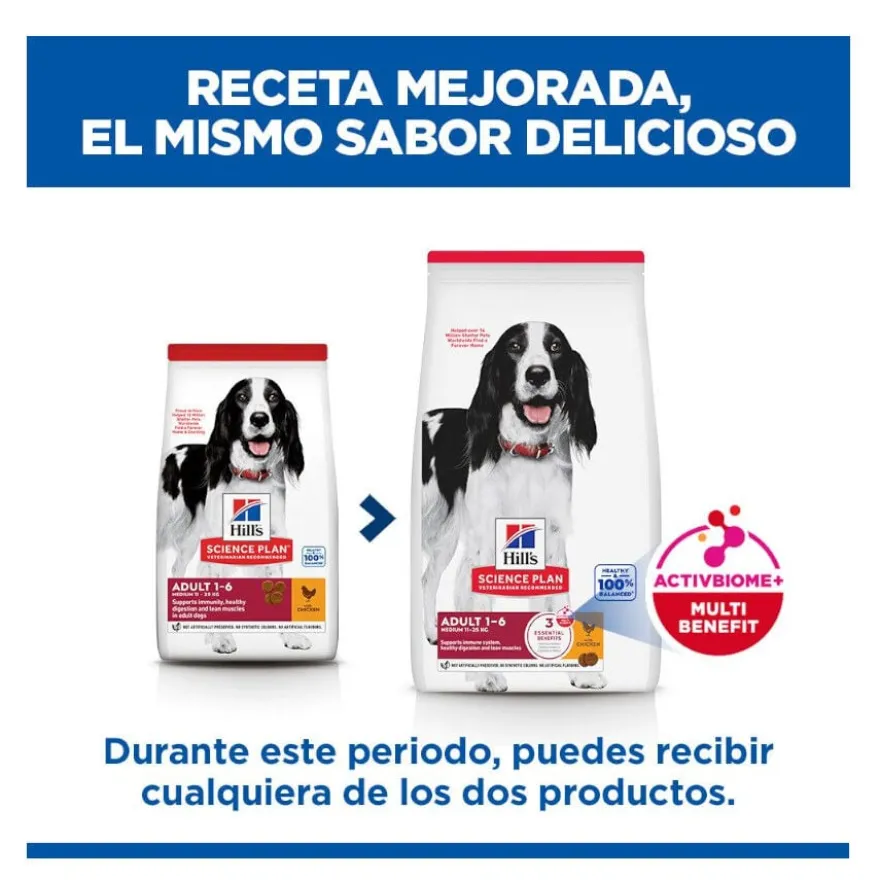 Hill's Science Plan Adult Medium Ração de frango para cães de raças médias