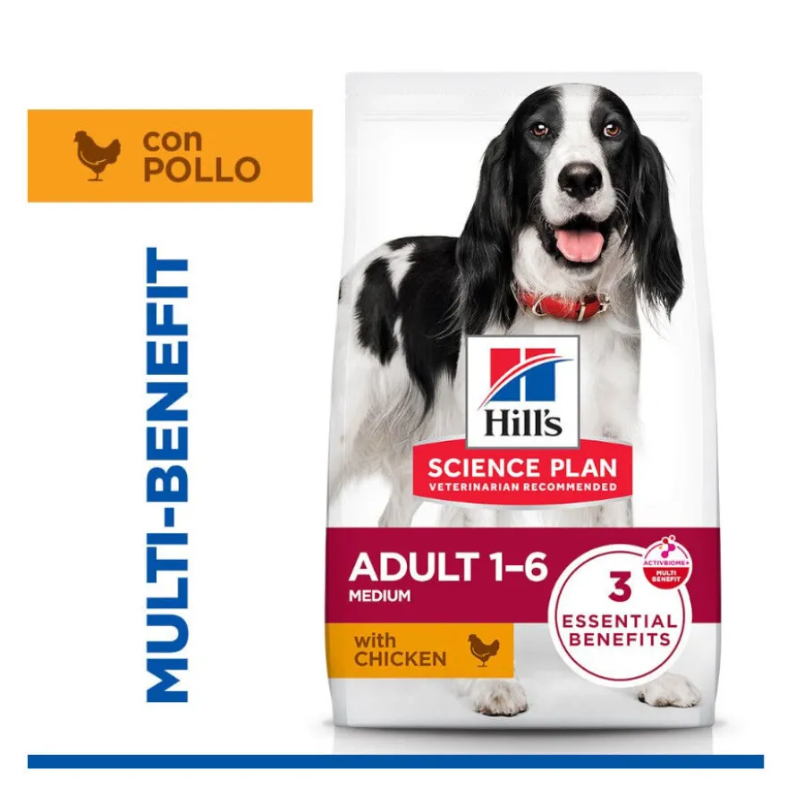 Hill's Science Plan Adult Medium Ração de frango para cães de raças médias