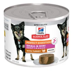 Hill's Science Plan Adult Small y Mini Perfect Digestion Mousse de Peru em lata para cães
