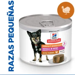 Hill's Science Plan Adult Small y Mini Perfect Digestion Mousse de Peru em lata para cães