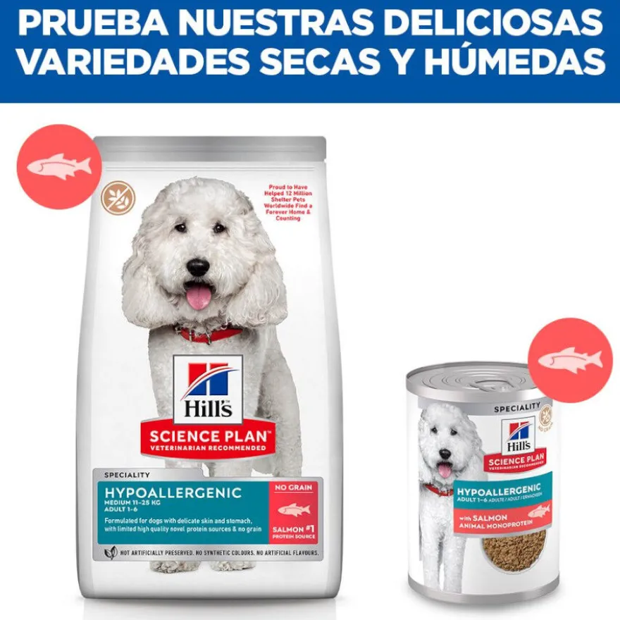 Hill's Science Plan Hypoallergenic Alimento Húmido com Salmão para Cães Adultos