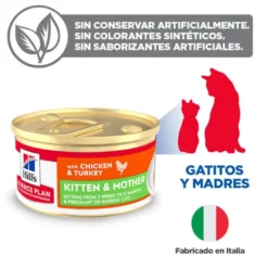 Hill's Science Plan Kitten y Mother Mousse de Frango e Peru lata para gatos