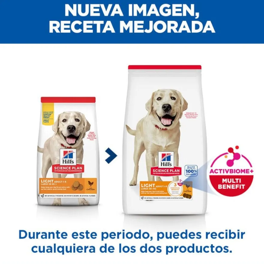 Hill's Science Plan Light Raçaõ de frango para cães adultos de raças grandes