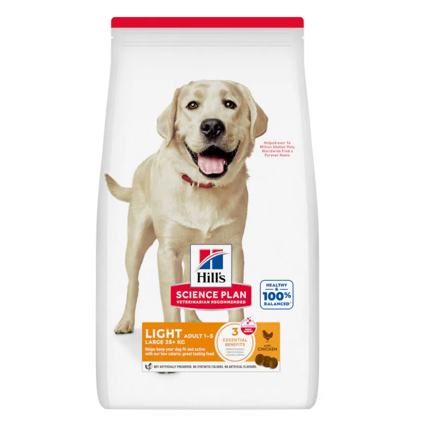 Hill's Science Plan Light Raçaõ de frango para cães adultos de raças grandes