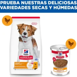 Hill's Science Plan Light Ração de frango para cães de raças médias