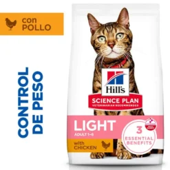 Hill's Science Plan Light Ração de frango para gatos adultos