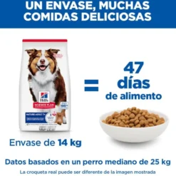 Hill's Science Plan Mature Adult Medium Ração de cordeiros e arroz para cães de raças médias