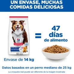 Hill's Science Plan Mature Adult Medium Ração de frango para cães de raças médias