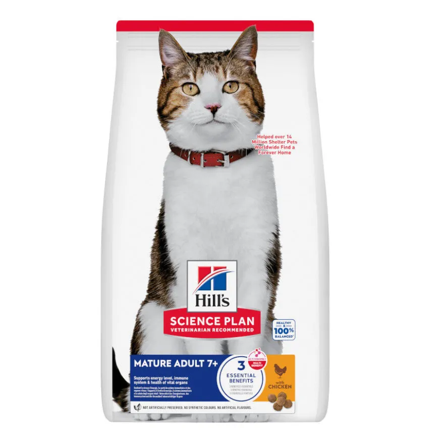 Hill's Science Plan Mature Adult Ração de frango para gatos