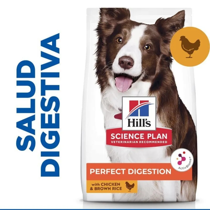 Hill'sScience Plan Perfect Digestion Medium Adult Ração de frango para cães