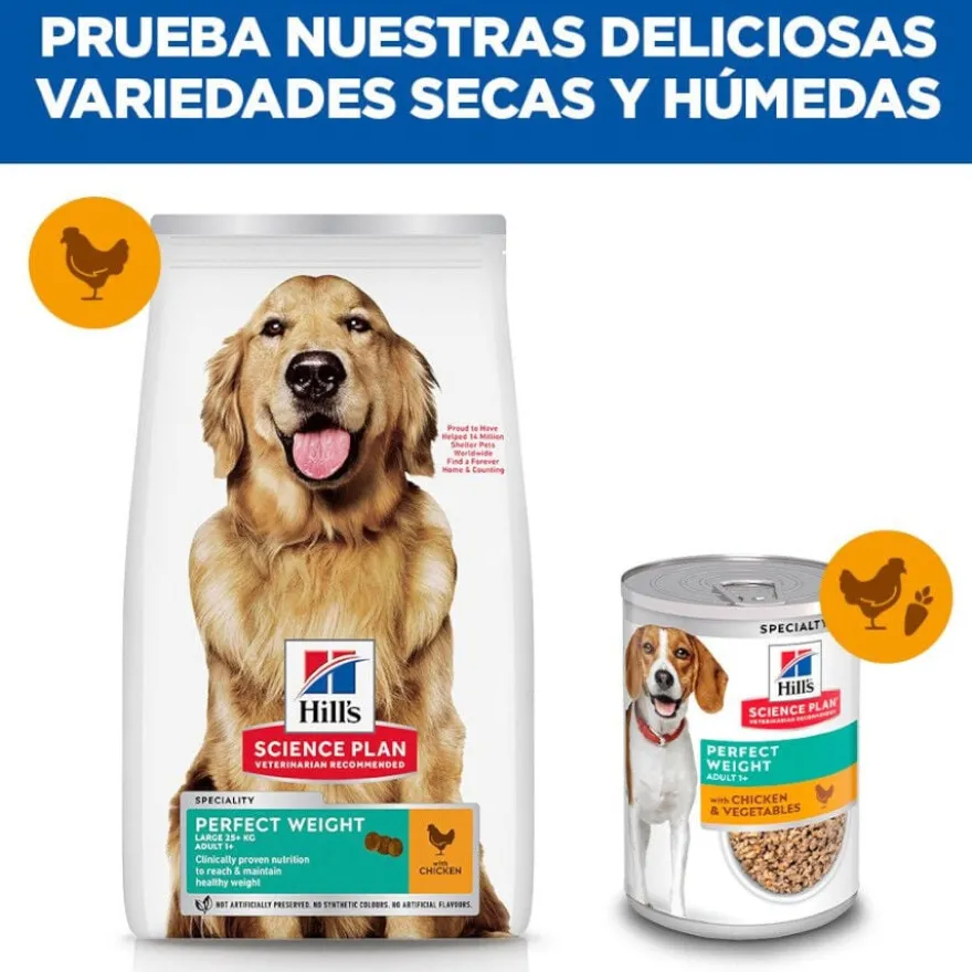 Hill's Science Plan Perfect Weight Adult Large Frango ração para cães