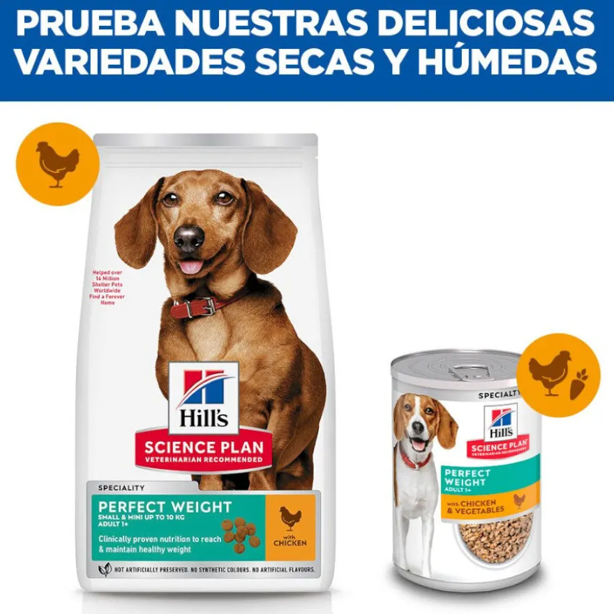 Hill's Science Plan Perfect Weight Adult Small & Mini Ração para cães