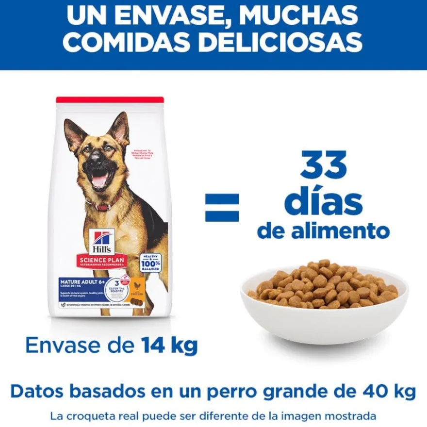 Hill's Science Plan Ração de frango para cães séniores de raças grandes
