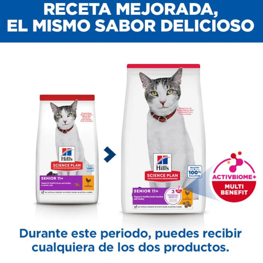 Hill's Science Plan Ração de frango para gatos seniors