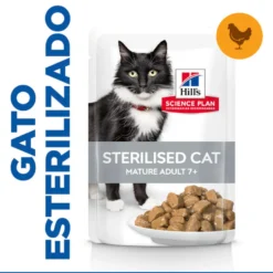 Hill's Science Plan Sterilised Mature Frango saqueta de molho para gatos